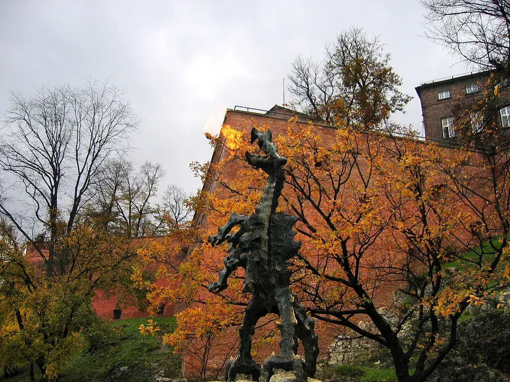 Krak&oacute;w z dzieckiem Wawel smok