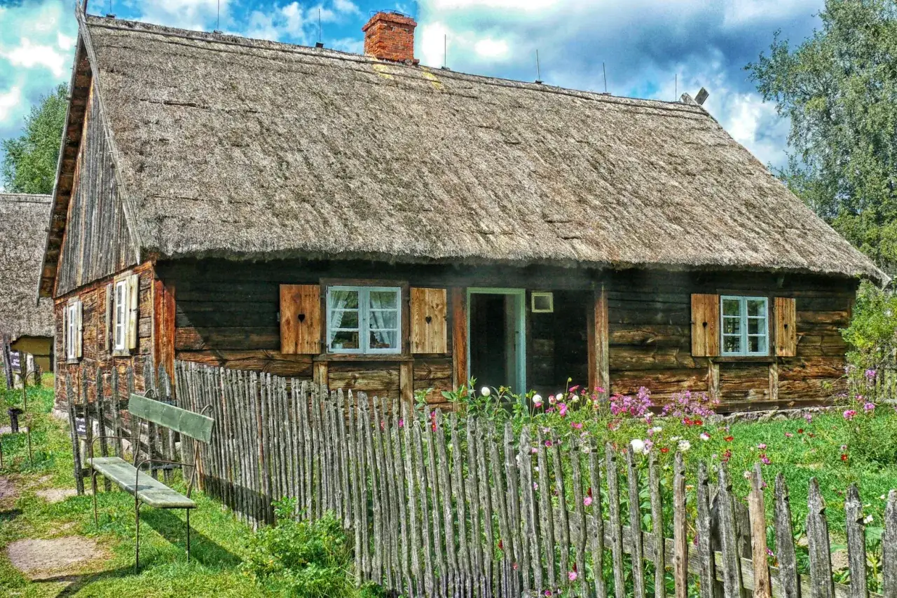 Skansen na Kaszubach og&oacute;lny widok