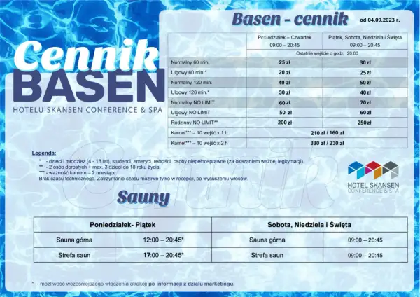 Basen Skansen Sierpc: Godziny otwarcia, cennik planuj lato!